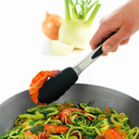 MASTRAD Pince multifonction de cuisine en acier inoxydable et silicone noir - 30 cm image 1