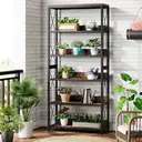 Tribesigns 180cm Tall 5-Tier Bookshelf, Open Bookcase for Living Room, Office, Bedroom, Floor Standing Display Shelving Unit, Sturdy Storage Shelf for Books, Decor, and More image 6