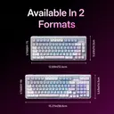 Rapoo V700DIY - Claviers mécaniques tri-mode 75 %, disposition QWERTY US, Montage Gasket Mount-BP image 2