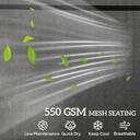 Outsunny Sun Loungers for Garden Set of 2, 5-Level Adjustable Reclining Sun Lounger Chairs, Flat Garden Lounger Sunbed with Texteline Seat, Steel Frame for Patio, Beach, Black image 4