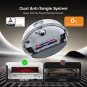 Roborock Q10 X5+ Robot aspirateur laveur avec station de vidage auto, 10000 Pa, PreciSense LiDAR, blanc image 3