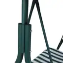 Garden furniture steel swing chair with canopy&seat cushion image 4