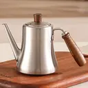 Maxcook 304
Stainless Steel Olive Oil Dispenser & Kitchen Cruet (16.9oz/500mL) - Leakproof Oil Bottle - beech wood Handle image 1