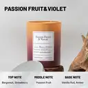 Zooly Dopamine Gradient-Colored Scented Candle - Passion Fruit & Violet, 240G, 1PC image 1