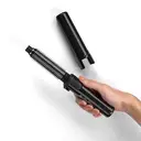 Babyliss 2-in-1 Cordless Gas Hair Curler & Hot Air Brush, 19mm Ceramic Barrel, Fast Heating, Travel-Friendly, Heat-Resistant Protective Cap, Black image 4