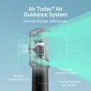 JISULIFE Ventilateur portable à main Life 5, batterie 6000 mAh [jusqu’à 18 h d’autonomie], ventilateur mini portable, rechargeable via USB, 5 vitesses, noir image 5