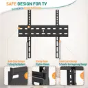 Ultra Slim TV Mount for Most of 26-60 inch Flat or Curved LCD, LED, OLED TVs with VESA 75x75mm-400x400mm up to 45KG image 8