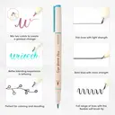 WRITECH Arts Sign Brush Pen 12 Assorted Multi Colors image 2