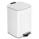 SONGMICSHOME  20L Trash Can, Kitchen Garbage Can, Soft Close and Stays Open, White  image 0