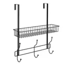 Croydex Large Hook Over Storage Basket - Black image 1
