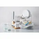 Ecoliving - Dish Brush w Replaceable head - Grey， Grip silicone handle - PACK image 1