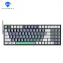 MACHENIKE K500-B94 Mechanische kabelgebundene Tastatur 90 %, QWERTY-US-Layout, braune Schalter, RGB, Grau image 0