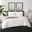 Meeallhome  Box Stitched Bed Comforter  135*200cm White image 1