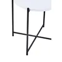 Interiors by Premier Trosa Side Table Round Black/White image 5