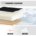 HOMCOM Draughtsman Chairs with 4D Lumbar Support, Ergonomic Mesh Tall Office Chair with Flip-up Armrests and Adjustable Footrest, 360 Degree Swivel Task Stool for Standing Desk, Home Office, Black image 6