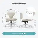 Chaise de méditation Newtral Freedom-X FP sans accoudoirs, avec support d’ordinateur portable et tablette réglable, inclinais image 7