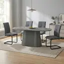 Dining Chair Venezia Cantilever Dark Grey 2pcs image 7