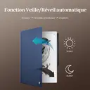 iFLYTEK AINOTE 2 Étui Folio de protection pour tablette 10,65 pouces, cuir PU, fin et léger, étanche, anti-poussière, bleu marine foncé image 6