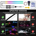 Dreamcolor Acrylic Interior Car LED Strip Light with Wireless APP, RGB 6 in 1 with 175 inches 600 LEDs Fiber Optic Car Ambient Lighting Kits, Sound Active Function LED Strip for Car Accessories image 8