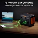 Jackery Explorer 1000 v2 Tragbare Powerstation,1070Wh LiFePO4 Solargenerator,1500W AC/100W USB-C Ausgang, 1 Std. Schnellladung, LFP Powerstation für Outdoor Camping, Wohnmobil, Notfall image 6