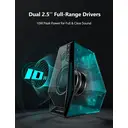 Edifier G1500 Computer Speakers, Hecate Gaming Speakers with RGB, Bluetooth 5.3, USB Input, 3.5mm AUX Input - Black image 1