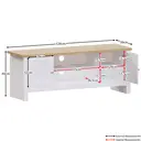 Vida Designs TV Unit Arlington White/Oak Effect image 6