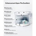 homerunPET BF10 Wireless Charging Pet Water Fountain, 7800 mAh Long-Lasting Battery, 2L Capacity, Ultra-Quiet Operation (<20dB), cat water fountain, indoor, kitty spout, cat water bowl, cat stuff, cat water dispenser image 8