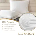 LeBonsoir Basics 50x75cm Pillowcases Set of 2， Super Soft Easy Care Microfiber，Envelope Closure， White， Pillows Not Included image 6