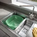 Addis Large Rectangular Washing Up Bowl, 9.5L - Jade Green image 2