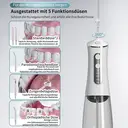 Rushi R-A31 elektrische monddouche, 350 ml waterreservoir, 1500 mAh batterij, wit image 6