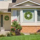 20Inch Boxwood Wreaths, Spring Summer Wreath for Front Door Perfect for Winter All Season Year Round Decor, Faux Boxwood Wreaths Ideal for Front Door Indoor Outdoor Windows Farmhouse image 4