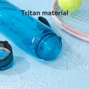 JORDAN & JUDY Tritan Sports Water Bottle with Handle, Pure Black, 1000ml Large Capacity image 5