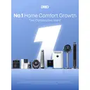 DREO slimme torenventilator, 25dB ultra stille vloerventilator, 90° oscillatie, 8 snelheden, 4 modi, 8u timer, app- en spraakbesturing, geschikt voor thuis & kantoor image 2