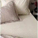 Yard Fitted Sheet Hebden Stripe 100% Cotton Beetroot King image 1