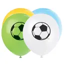 Unique Party Football Latex Balloons, 30cm, 8 Pack image 0