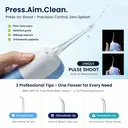 BAIR CARE V6 Portable Pocket Water Flosser with Innovative Magnetic Tank, Press Spray Mode, 30-Day Battery Life, USB Rechargeable, IPX7 Waterproof, Ideal for Travel, Home & Daily Oral Care image 5