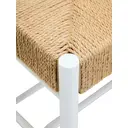 Interiors by Premier Bench Bandar Beech Wood & Hemp Rope White/Natural image 1