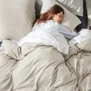 Bedsure Parure de lit 100 % polyester Natural - 1 housse 155 x 220 cm et 2 taies 80 x 80 cm image 2