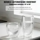 Ju7cer Lot de 2 verres à double paroi - 220 ml + 350 ml image 3