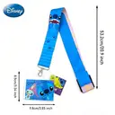 1pc Disney Stitch Scrump Lanyard & ID Card Holder Officially Licensed Stitch Themed Movies Anime Peripheral Vibrant Character Print Adjustable Lanyard Clear ID Case Gift image 1