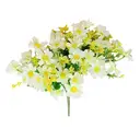 Wei's Moment Lot de 6 plantes/fleurs artificielles en plastique résistant aux UV - Blanc image 3