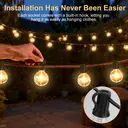 Vivreal G40 Decorative String Lights – 20M (66 ft) 23 Shatterproof Bulbs， Dimmable & Connectable Outdoor Fairy Lights, New Year Sale , Top gift picks image 7