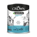 Crown Quick Dry Eggshell Brilliant White 750ML image 1
