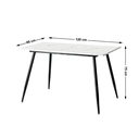 Urban Meuble DINING TABLE 120/80/75 cm Rectangular White image 8