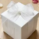 JU7CER 2-piece Princess Snow Tulle Fishtail Ribbon Set [White] 2.5cm x 18m Floral Silk Bow-Tie Wavy Tulle Plain Silk Ribbon Floral Gift Wrapping Material image 1