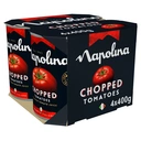 Napolina Chopped Tomatoes 4 x 400g image 1