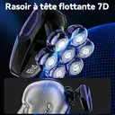 Rasoir électrique Enchen Alien Pro 2 pour utilisation à sec ou sous l'eau, avec tête flottante magnétique amovible 7D, idéal pour les hommes chauves, 1 pièce. image 3