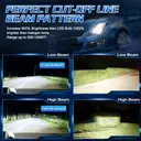 ENdureLite H7 H4 H11 H1 9005 9006 LED Headlight Bulbs, 6000K Pure White, Plug & Play, Efficent Cooling System,13000LM Brighter Lights Headlight, Pack of 2 image 7