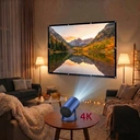 Big Screen Pack de divertissement-XBJ Projecteur bleu portable + écran de projection de 100 pouces image 0