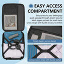 Business Trolley with Large Wheels， Laptop Trolley 17.3 Inch with 3 Packing Cubes， Pilot Case with Wheels Waterproof， Briefcase with Wheels for Men， Travel， Work， School， Black， New Year Sale ， Top gift picks image 1